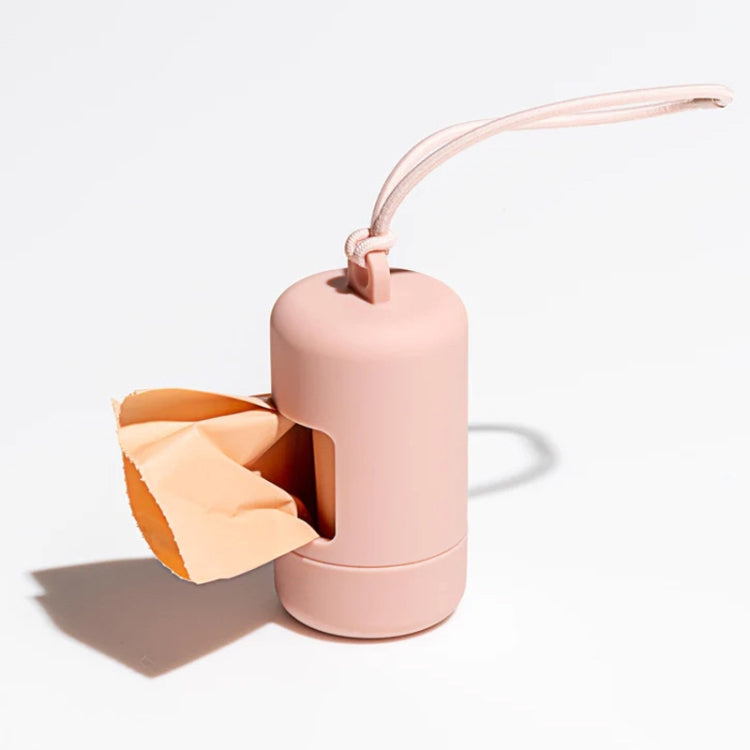 Pet Poop Bag Dispenser Dog Toilet Bowl Dispenser For Waste Bags(Pink) by bashfashion