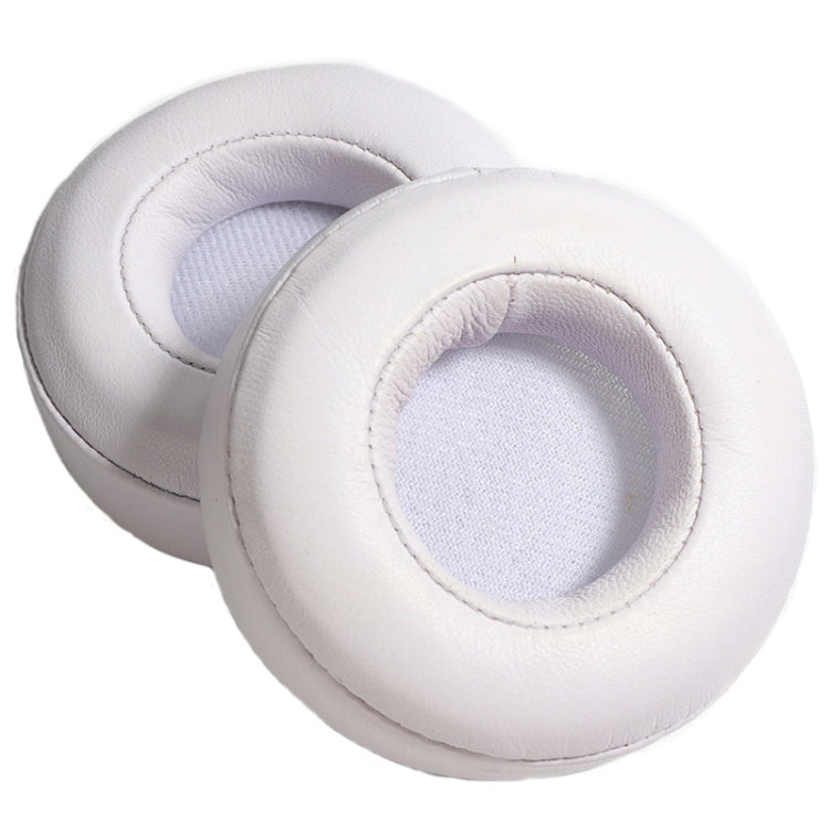 2pcs For Beats Pro Headphones Sheepskin Earmuffs Sponge Earpads(White) by bashfashion