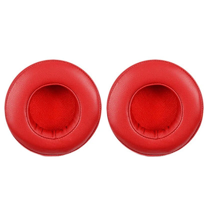 2pcs For Beats Pro Headphones Sheepskin Earmuffs Sponge Earpads(Red) by bashfashion