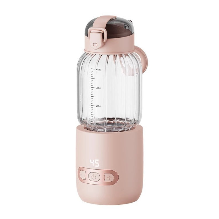 400ml Wireless Instant Water Warmer Electric Kettle For Baby Formula With 15000 MAh Battery Capacity(Pink) by bashfashion