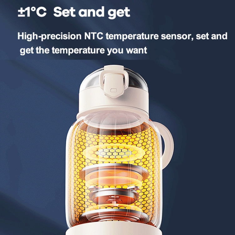 400ml Wireless Instant Water Warmer Electric Kettle For Baby Formula With 15000 MAh Battery Capacity(Orange) by bashfashion