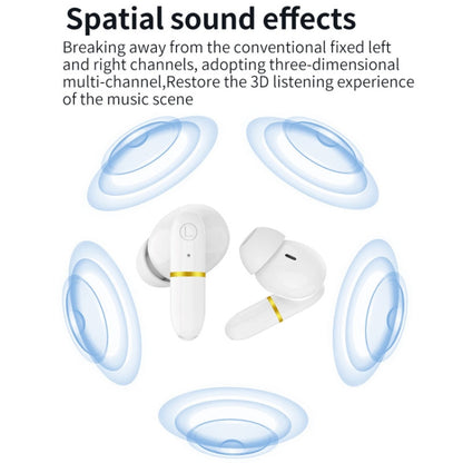 J2 Bluetooth Earphones With Digital Charging Compartment Wireless Charging In-Ear(Black) by bashfashion