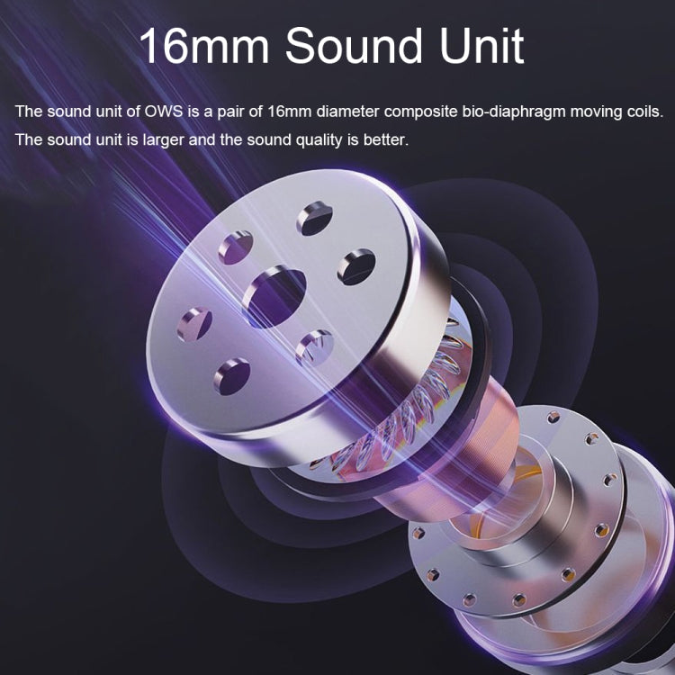 D6 OWS Ear-mounted ENC Noise Reduction Wireless Bluetooth 5.2 Earphones, Color: Black without Accessories by bashfashion