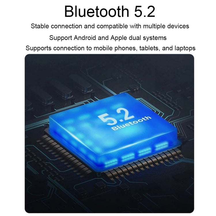 D6 OWS Ear-mounted ENC Noise Reduction Wireless Bluetooth 5.2 Earphones, Color: Black without Accessories by bashfashion