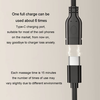 Multi-Function Lumbar Massager Car Cervical Hot Waist Massage Pillow, Specification: Charging Model Gray by bashfashion