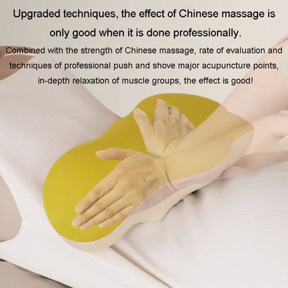 Multi-Function Lumbar Massager Car Cervical Hot Waist Massage Pillow, Specification: Charging Model Gray by bashfashion