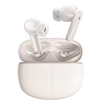 REMAX CozyPods W21N Dual Noise Reduction Bluetooth Earphone Music Call Wireless Earphone(White) by REMAX