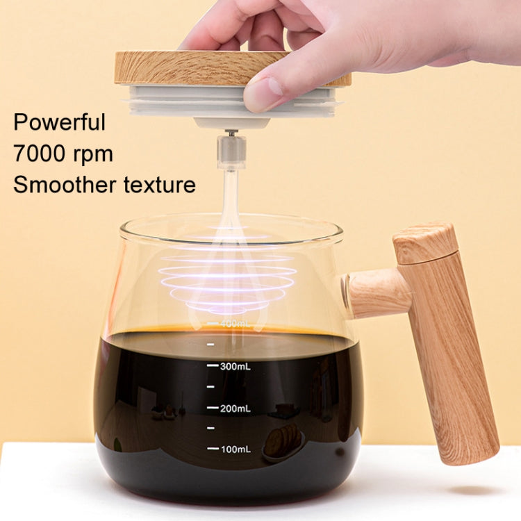 400ml Automatic Stirring Mug Maple Electric Coffee Cup, Style: Rechargeable Transparent Cup by bashfashion