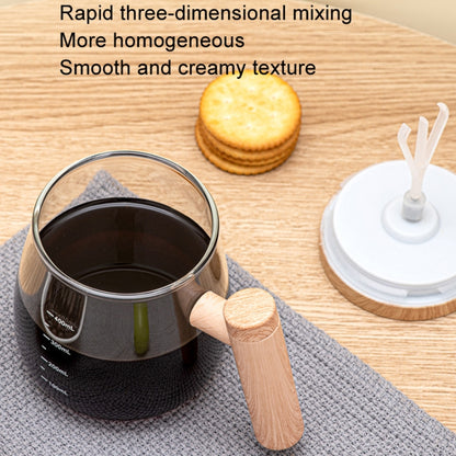 400ml Automatic Stirring Mug Maple Electric Coffee Cup, Style: Battery Champagne Gold Cup+Thermostatic Coaster by bashfashion