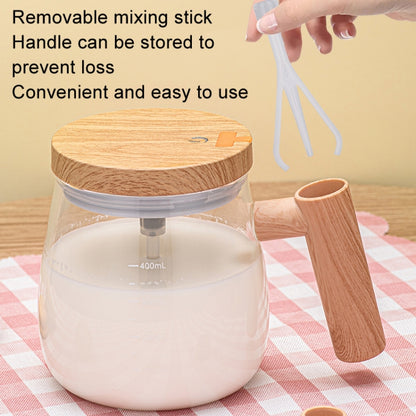 400ml Automatic Stirring Mug Maple Electric Coffee Cup, Style: Rechargeable Transparent Cup by bashfashion