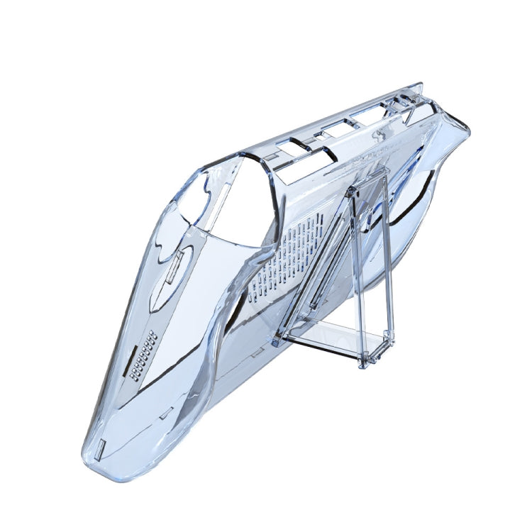 For ASUS ROG Ally Pocket Console Protective Case Transparent Crystal Case TPU Protective Case Accessories(Transparent Blue) by bashfashion