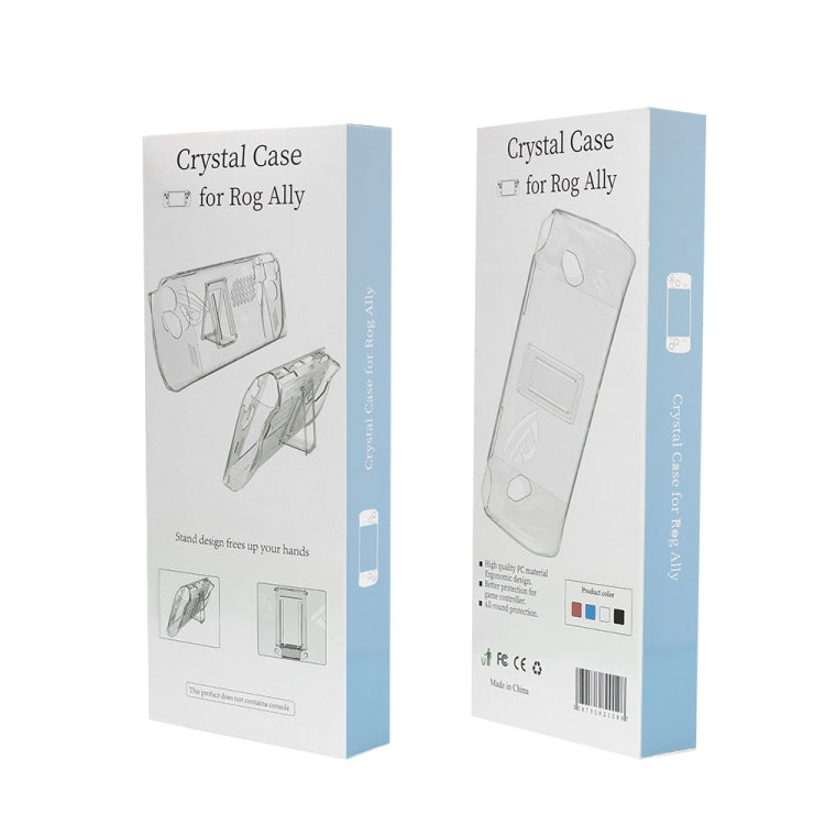 For ASUS ROG Ally Pocket Console Protective Case Transparent Crystal Case TPU Protective Case Accessories(Transparent Blue) by bashfashion