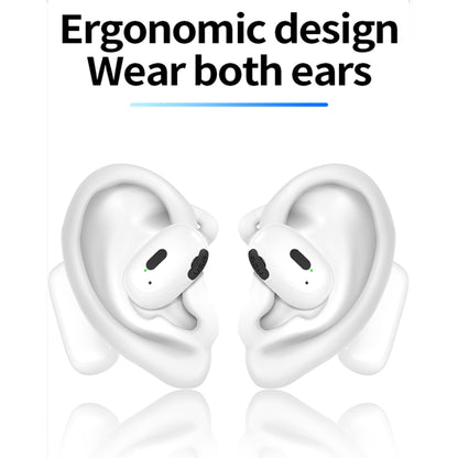 Bluetooth V5.4 Hanging Ear Wireless Earbuds Stereo Sound Headphones(White) by bashfashion