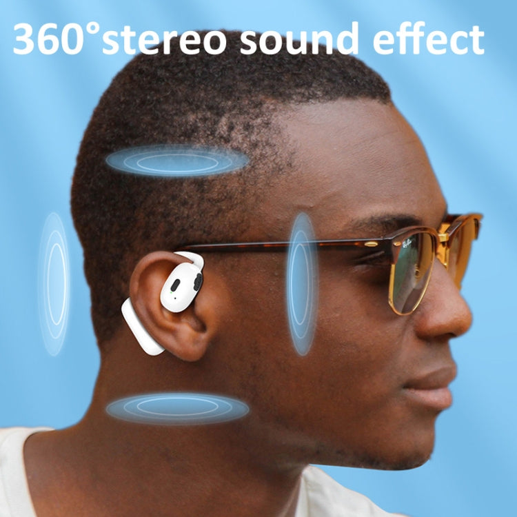 Bluetooth V5.4 Hanging Ear Wireless Earbuds Stereo Sound Headphones(Black) by bashfashion