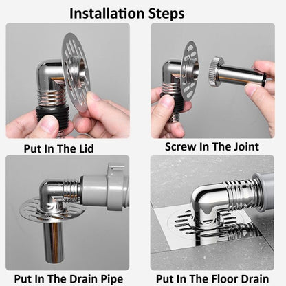 Elbow Type Washing Machine Floor Drain Joint Pipe Connector, Spec: A4 by bashfashion