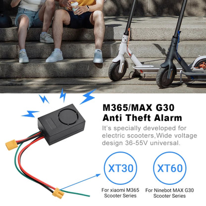 For Ninebot Max G30 Electric Scooter 36-55V Anti-Theft Alarm Detector + 2 Remote Controller by bashfashion