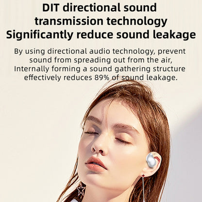 OWS Hanging Ear Bluetooth Earphones With Digital Display Charging Compartment(Skin Color) by bashfashion