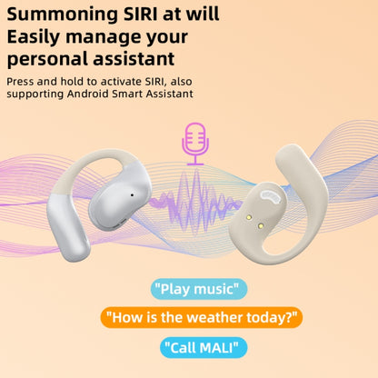 OWS Hanging Ear Bluetooth Earphones With Digital Display Charging Compartment(Skin Color) by bashfashion