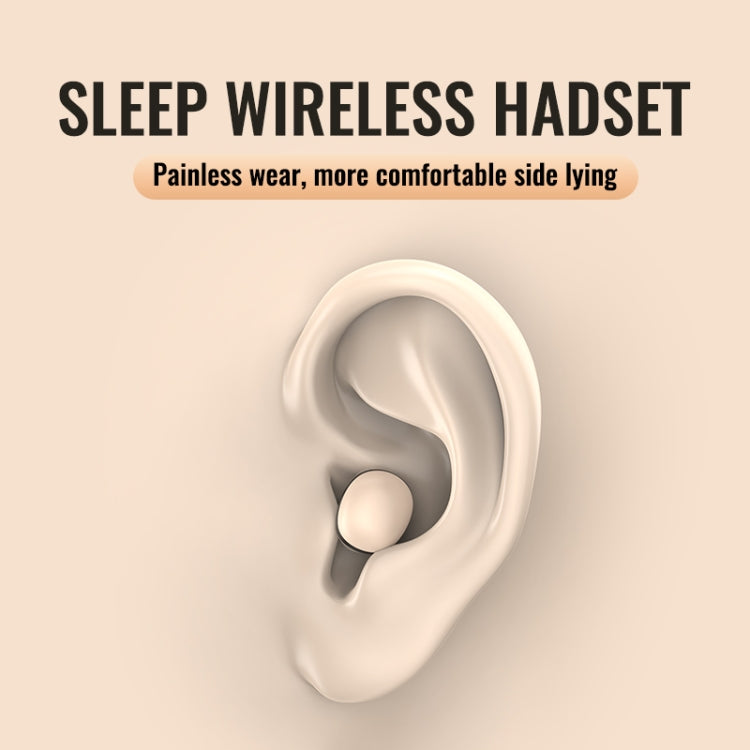 Mini TWS Bluetooth Earphones With Rectangular Bin Noise Reduction Long Life Sleep Wireless Music Earbuds(Skin Color) by bashfashion