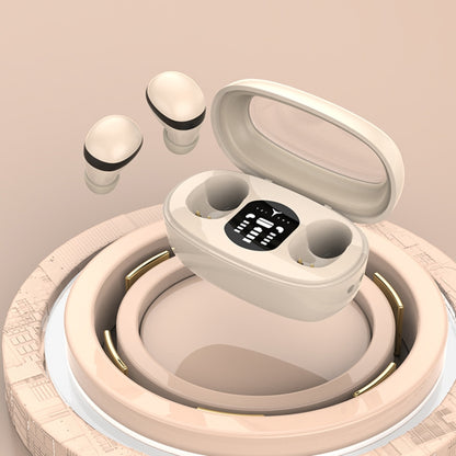 Mini TWS Bluetooth Earphones With Rectangular Bin Noise Reduction Long Life Sleep Wireless Music Earbuds(Skin Color) by bashfashion