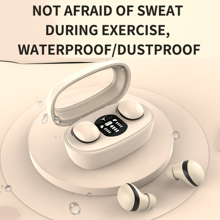 Mini TWS Bluetooth Earphones With Rectangular Bin Noise Reduction Long Life Sleep Wireless Music Earbuds(Skin Color) by bashfashion