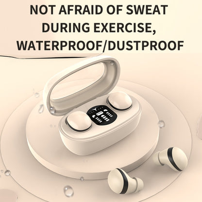 Mini TWS Bluetooth Earphones With Rectangular Bin Noise Reduction Long Life Sleep Wireless Music Earbuds(Skin Color) by bashfashion