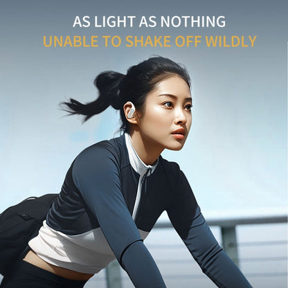 J31 OWS Hanging Ear Stereo Bluetooth Earphones With Digital Charging Compartment(Black) by bashfashion