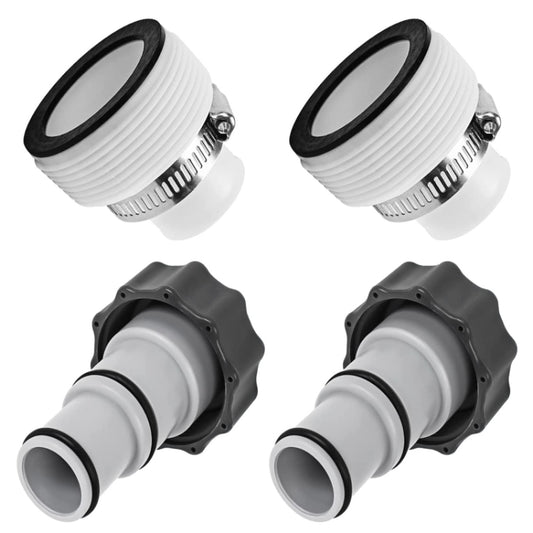 For Intex Pool Hose Adapter with Internal Thread, Spec: B Set by bashfashion