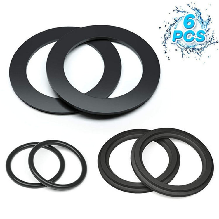 6pcs /Set For Intex Pool Plunger Valves O-Ring Rubber 25076RP Washer Ring Kit by bashfashion