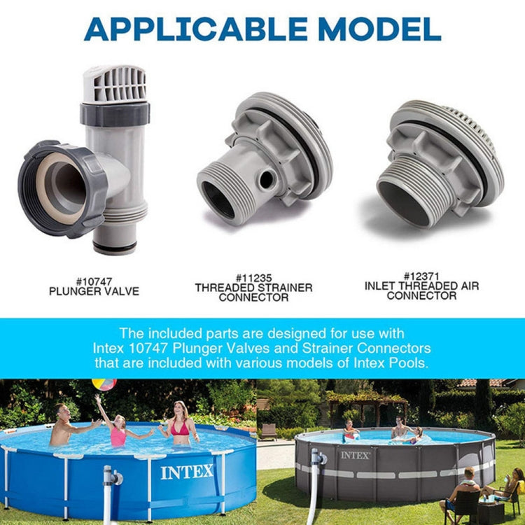 2pcs 10255 For Intex Pool Plunger Valves O-Ring Rubber 25076RP Washer Ring Kit by bashfashion