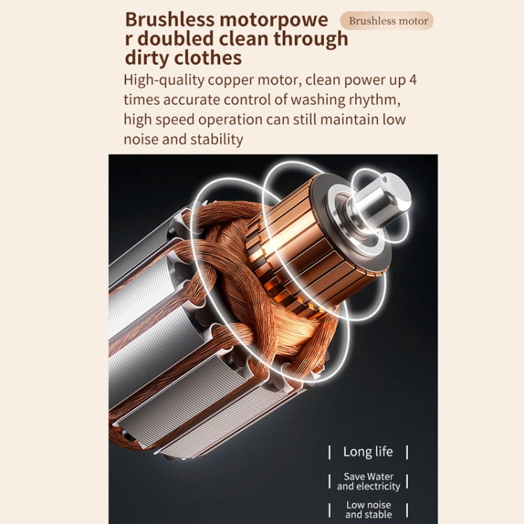 Small Household Portable Underwear Washing Machine, Size: UK Plug(Milk Yellow) by bashfashion