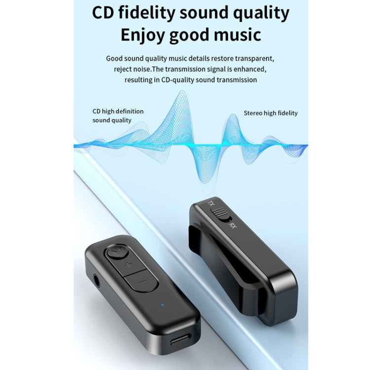 2 In 1 AUX Bluetooth 5.3 Receiver Transmitter USB Audio Adapter by bashfashion