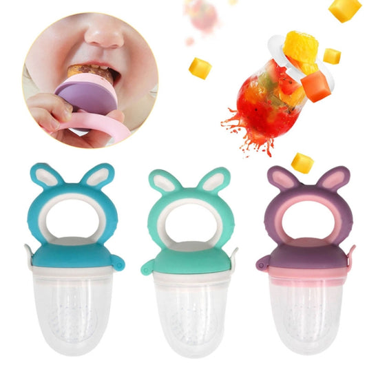 Baby Pacifier Fruit And Vegetable Auxiliary Feeder Baby Bites Feeder Nipples, Color: Medium Purple by bashfashion