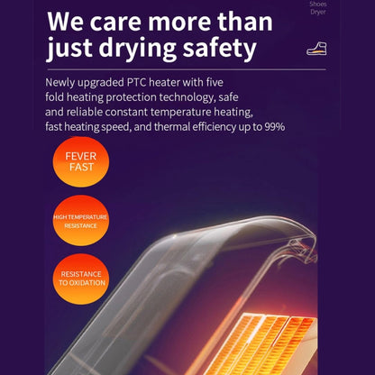 Electric Shoe Dryer with UV Sterilization Powered By 5V USB(Purple) by bashfashion