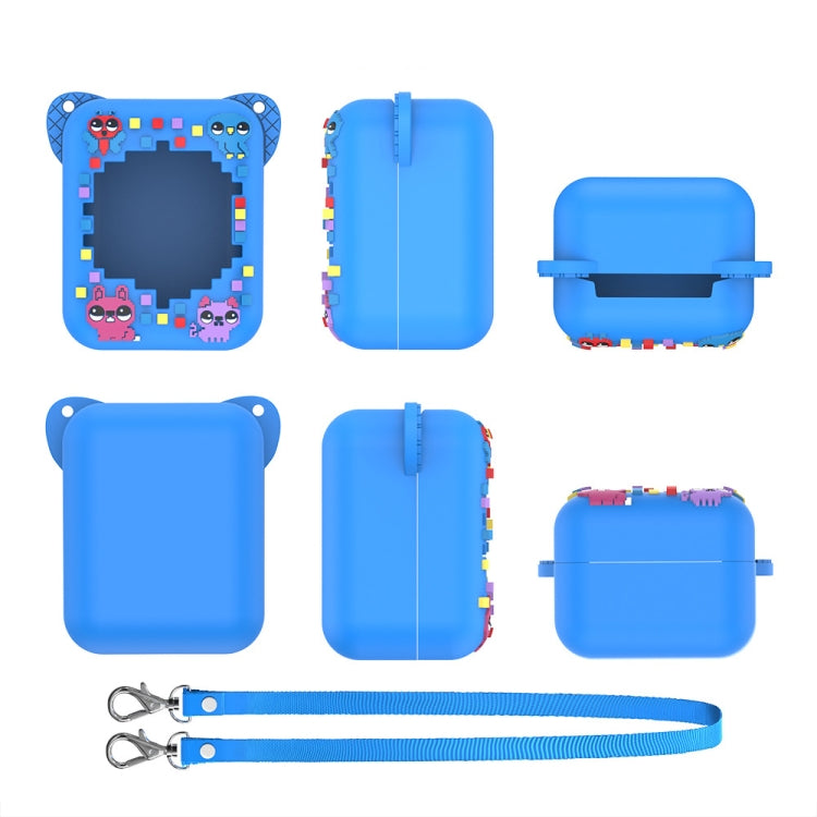 For Bitzee Electronic Pet Machine Silicone Protective Case(Blue) by bashfashion