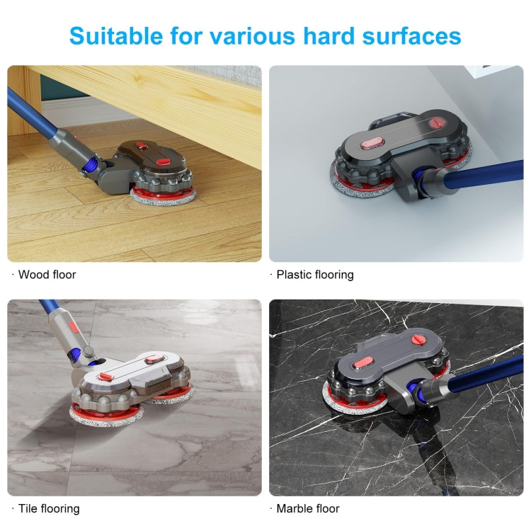 For Dyson V10 Slim / V12 Vacuum Cleaner Electric Mop Head with Detachable Water Tank and 6 Mop Pads by bashfashion