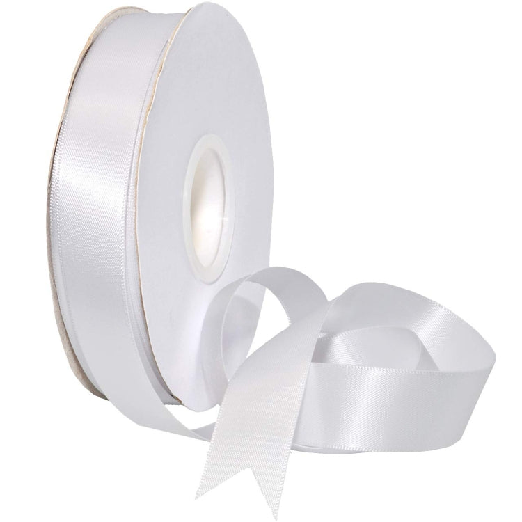 2.5cm X 91m Polyester Ribbon Gift Packaging Cake Wedding Decoration Ribbon, Color: White 029 by bashfashion