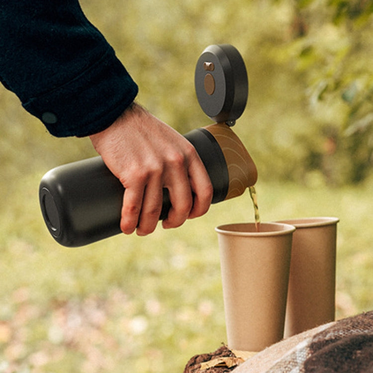 Portable Thermos Tea Brewer Coffee Filter Stainless Steel Carry-On French Press Kettle, Capacity: 320ml by bashfashion