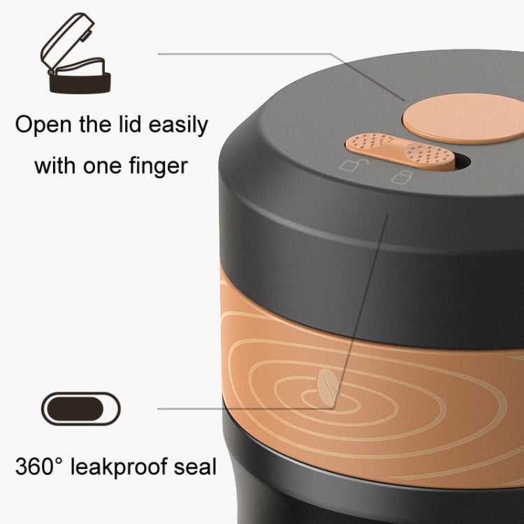 Portable Thermos Tea Brewer Coffee Filter Stainless Steel Carry-On French Press Kettle, Capacity: 320ml by bashfashion