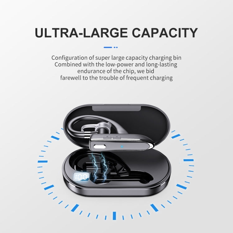 Bluetooth Earphone With Digital Display Charging Compartment Sports Wireless Earphone(530-2) by bashfashion