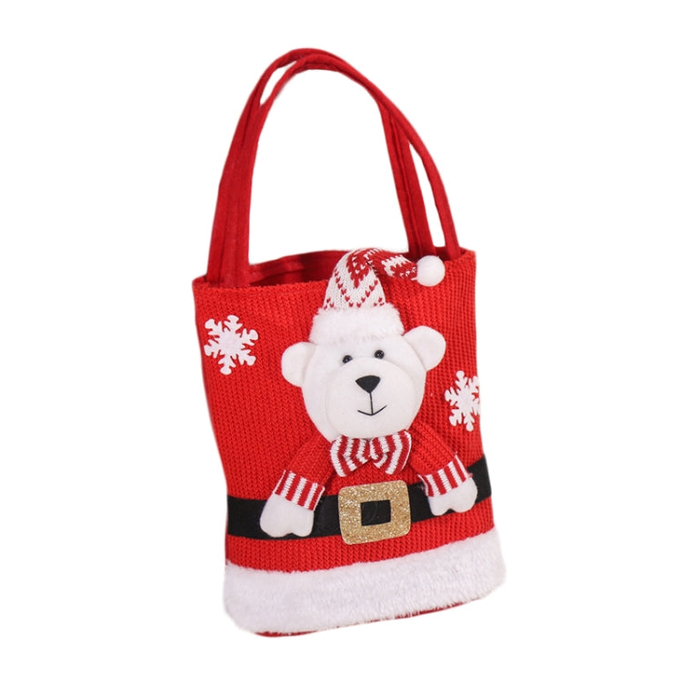 Cute Large Capacity Christmas Decorations Gift Bag Kids Candy Tote Bag(Bear) by bashfashion