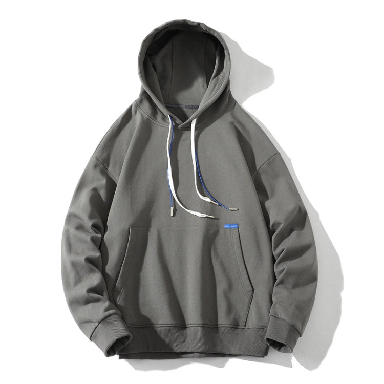 Men Lose Solid Color Sweatshirt, Color: Dark Gray(XXXL) by bashfashion