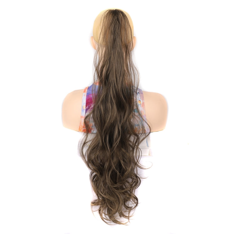 Ladies Wrap Around Magic Wand Ponytail Long Curly Wig, Color: 8M25# by bashfashion