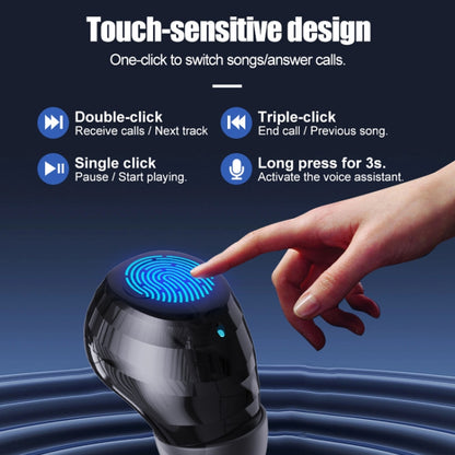 Q1 Mini Single Ear With Charging Compartment Wireless Invisible Stereo Bluetooth Earphone(Pink) by bashfashion