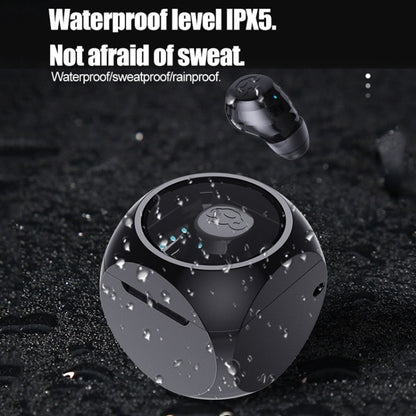 Q1 Mini Single Ear With Charging Compartment Wireless Invisible Stereo Bluetooth Earphone(White) by bashfashion