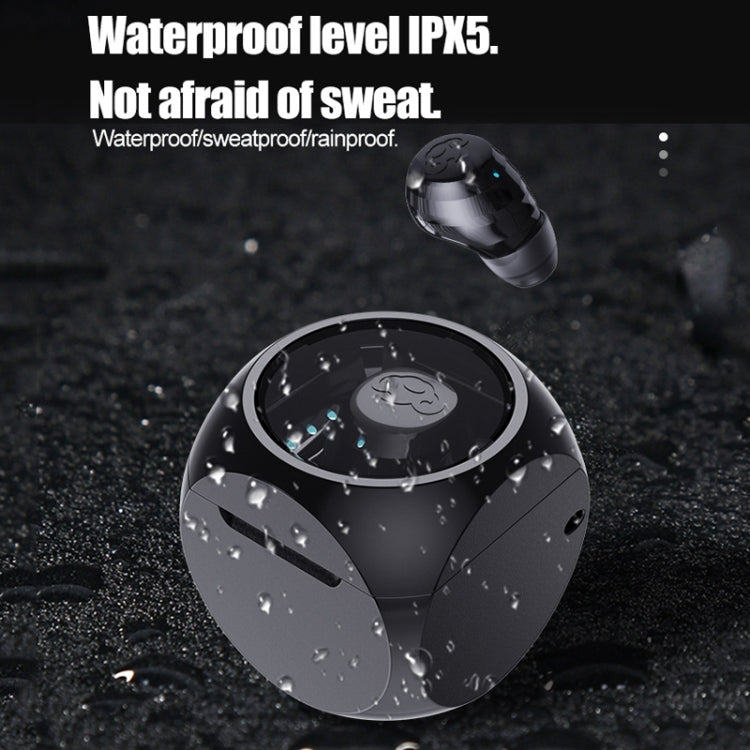 Q1 Mini Single Ear With Charging Compartment Wireless Invisible Stereo Bluetooth Earphone(Pink) by bashfashion