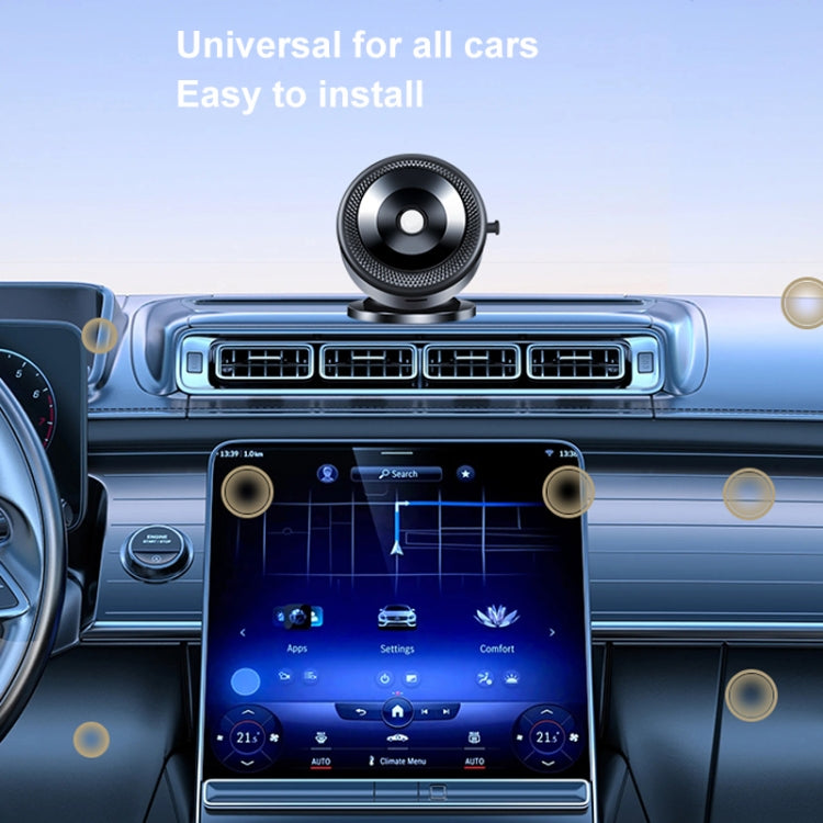 AIMITE M12 Car Phone Magnetic Rotating Holder Vacuum Suction Cup Strong Magnetic Support Bracket(Black) by AIMITE