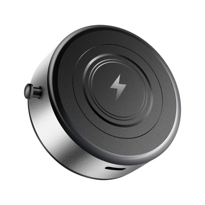 AIMITE M8 Car Wireless Charger Phone Holder Vacuum Suction Cup Strong Magnetic Support Bracket(Silver) by AIMITE