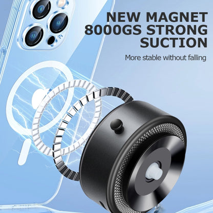 AIMITE M8 Car Wireless Charger Phone Holder Vacuum Suction Cup Strong Magnetic Support Bracket(Silver) by AIMITE