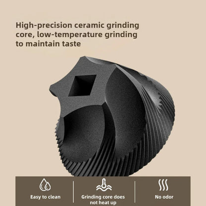 USB Rechargeable Adjustable Coarse and Fine Household Portable Electric Coffee Bean Grinder(Blue) by bashfashion